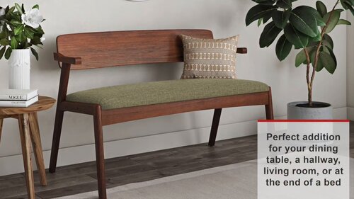 Veroniza upholstered store bench